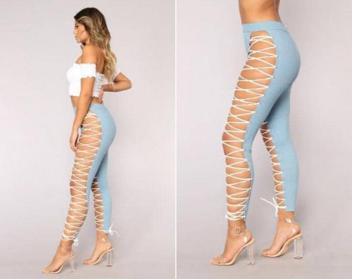 Джинсы внизу рваные. На пике моды! Самые «рваные джинсы» за $168 надо?