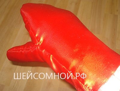 как сшить варежки для деда мороза выкройка