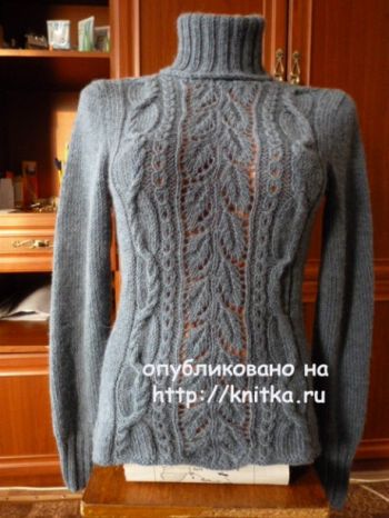 Женский свитер спицами от Марины Ефименко